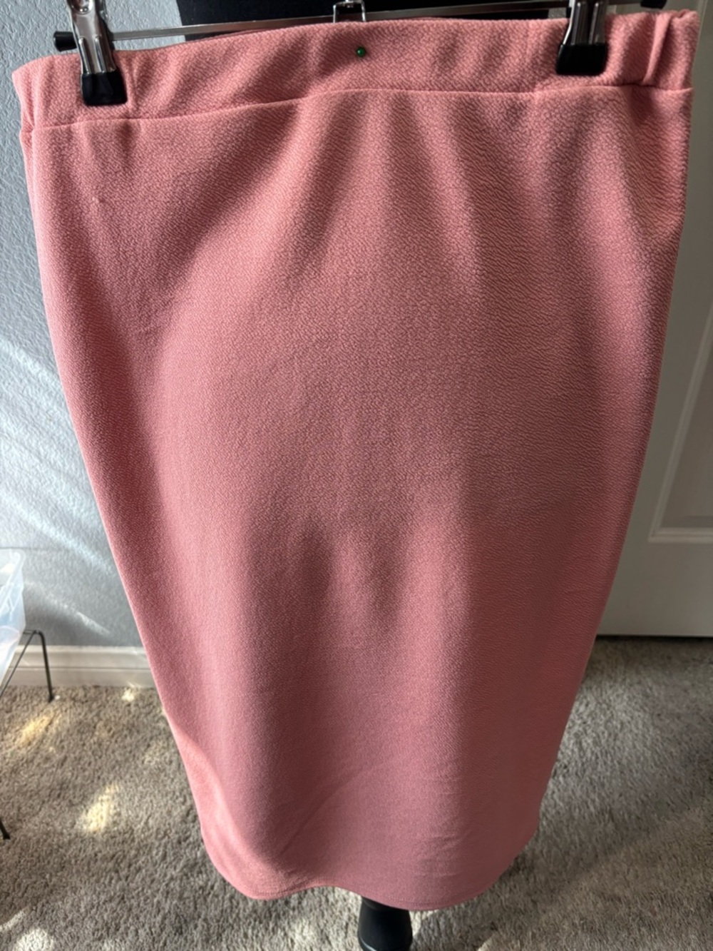 Soft Rose Pink Knit Skirt - Large